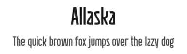 Allaska by Gilang Ternadho — Sans Serif Font — thumbnail 1