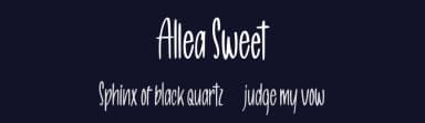 Allea Sweet by Glyphstyle — Script Handwritten Font — thumbnail 2