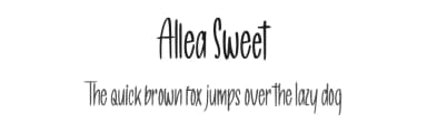 Allea Sweet by Glyphstyle — Script Handwritten Font — thumbnail 1
