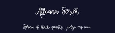 Alleana Script by ijem — Script Handwritten Font — thumbnail 2