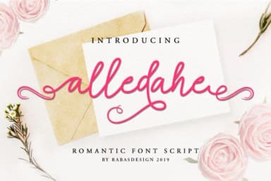 Alledahe Font by Rabas Design — Script Handwritten Font — thumbnail 1