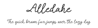 Alledahe by Rabas Design — Script Handwritten Font — thumbnail 1
