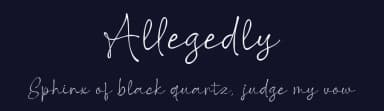 Allegedly by Niskala Huruf — Script Handwritten Font — thumbnail 2