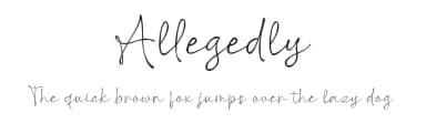 Allegedly by Niskala Huruf — Script Handwritten Font — thumbnail 1