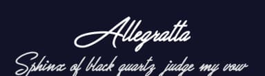Allegratta by Billy Argel Fonts ® — Script Handwritten Font — thumbnail 2