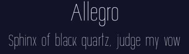 Allegro by Clara Carvalho — Sans Serif Font — thumbnail 2