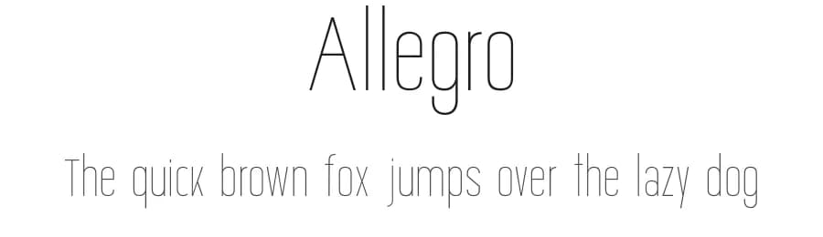Allegro by Clara Carvalho — Sans Serif Font