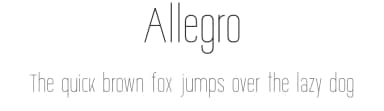 Allegro by Clara Carvalho — Sans Serif Font — thumbnail 1