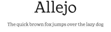 Allejo by Thiago Matsunaga — Serif Font — thumbnail 1