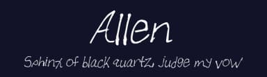 Allen by FontPanda — Script Handwritten Font — thumbnail 2