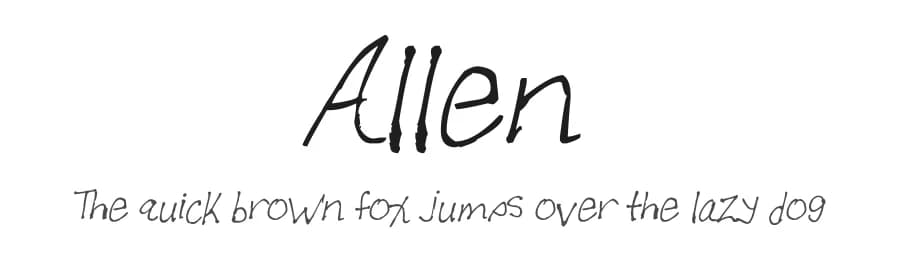 Allen by FontPanda — Script Handwritten Font