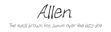 Allen by FontPanda — Script Handwritten Font — thumbnail 1