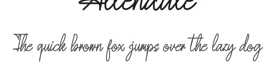 Allendale by Shena Sejati — Script Handwritten Font