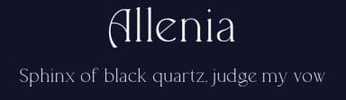 Allenia by Youthlabs Studio — Serif Font — thumbnail 2