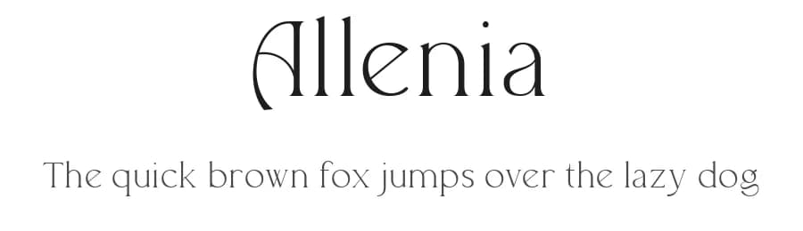 Allenia by Youthlabs Studio — Serif Font