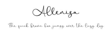 Allenisa by Letterafa Studio — Script Handwritten Font — thumbnail 1