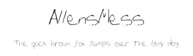 AllensMess by Allie Dempsey — Script Handwritten Font — thumbnail 1