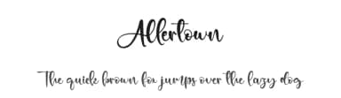 Allertown by Kong Font — Script Handwritten Font — thumbnail 1