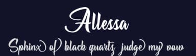 Allessa by Billy Argel Fonts ® — Script Handwritten Font — thumbnail 2