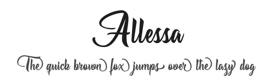 Allessa by Billy Argel Fonts ® — Script Handwritten Font
