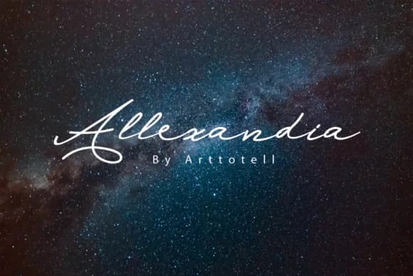 Allexandia Font by sunflowers — Script Handwritten Font