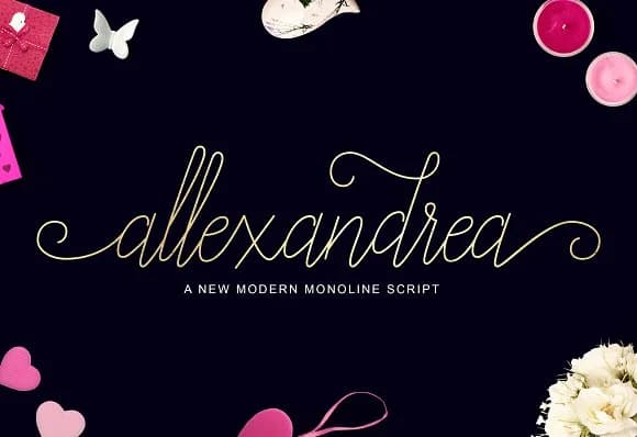 Allexandrea Font by Unicode Studio — Script Handwritten Font