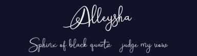 Alleysha by HIRO std — Script Handwritten Font — thumbnail 2