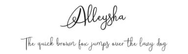 Alleysha by HIRO std — Script Handwritten Font — thumbnail 1