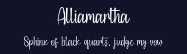Alliamartha by Inermedia Studio — Script Handwritten Font — thumbnail 2