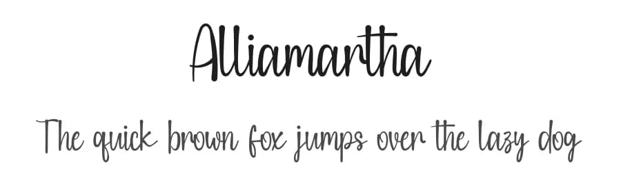 Alliamartha by Inermedia Studio — Script Handwritten Font