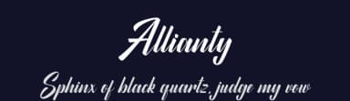 Allianty by Hoperative — Script Handwritten Font — thumbnail 2