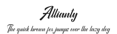 Allianty by Hoperative — Script Handwritten Font — thumbnail 1