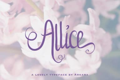 Allice Font by arkara — Script Handwritten Font — thumbnail 1