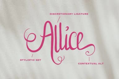 Allice Font by arkara — Script Handwritten Font — thumbnail 2