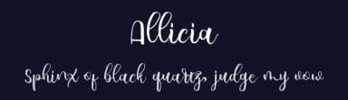 Allicia by Fanastudio — Script Handwritten Font — thumbnail 2