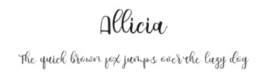 Allicia by Fanastudio — Script Handwritten Font — thumbnail 1