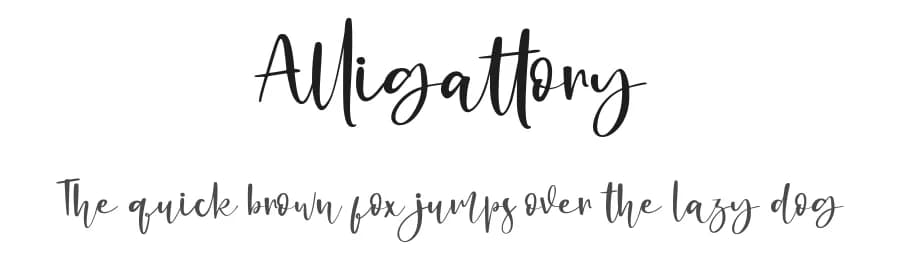 Alligattory by Haksen Studio — Script Handwritten Font