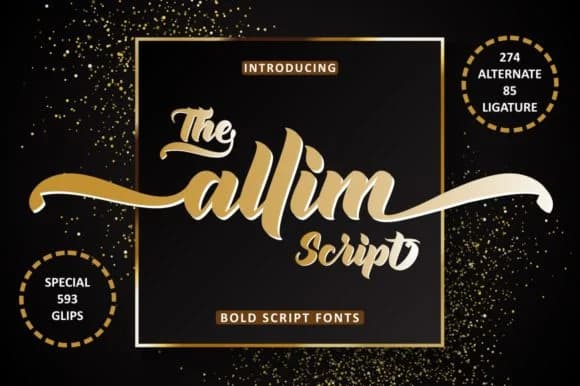 Allim Font by ahmadrofingi97 — Script Handwritten Font