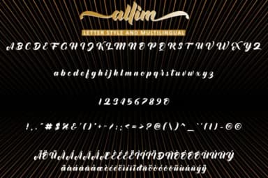 Allim Font by ahmadrofingi97 — Script Handwritten Font — thumbnail 7