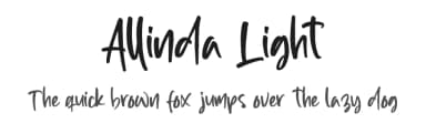 Allinda Light by Perspectype Studio - Letterena.com — Script Handwritten Font — thumbnail 1