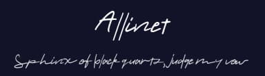 Allinet by Mariyana — Script Handwritten Font — thumbnail 2