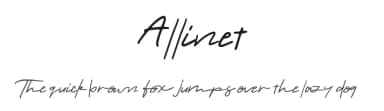 Allinet by Mariyana — Script Handwritten Font — thumbnail 1