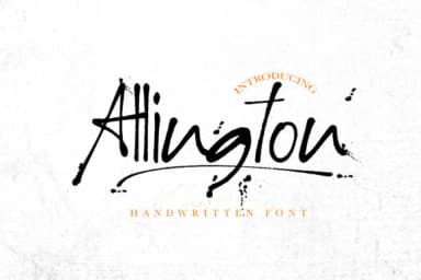 Allington Font by Vz_Type — Script Handwritten Font — thumbnail 1