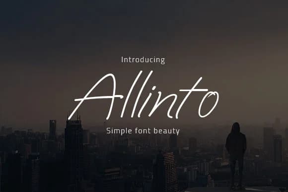 Allinto Font by OvalStudio — Script Handwritten Font — preview 1