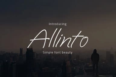 Allinto Font by OvalStudio — Script Handwritten Font — thumbnail 1