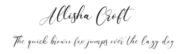 Allisha Croft by Maulana Creative — Script Handwritten Font — thumbnail 1