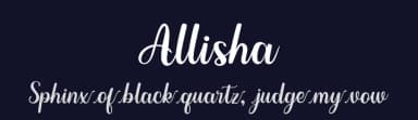 Allisha by Kurnia Setyadi — Script Handwritten Font — thumbnail 2