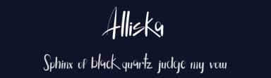 Alliska by Huston Vincen — Script Handwritten Font — thumbnail 2