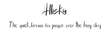 Alliska by Huston Vincen — Script Handwritten Font — thumbnail 1
