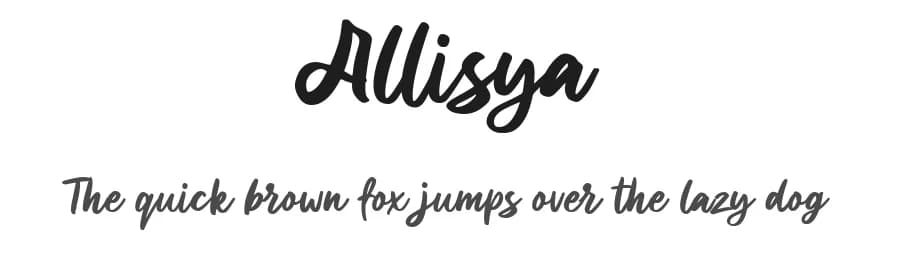 Allisya by Weape Studio — Script Handwritten Font